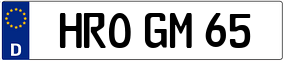 Trailer License Plate